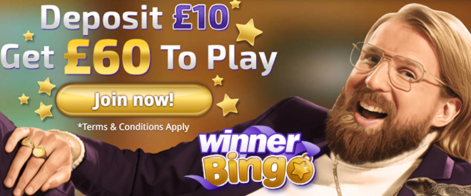 Winner Bingo ger bra insättningsbonus nu - bingo752.com