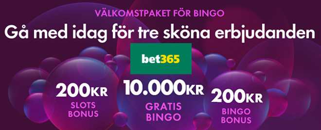 Bet365 stoltserar med 9 bingorum! - bingo 752 blog